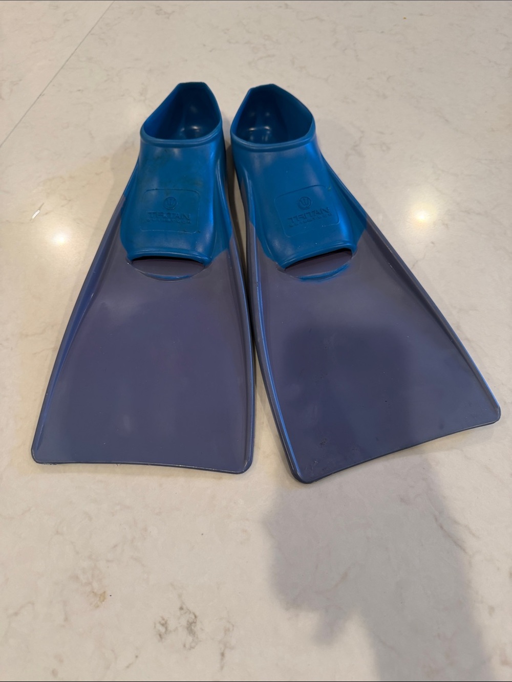 Blue Kids Swim Fins - Tritan Brand
